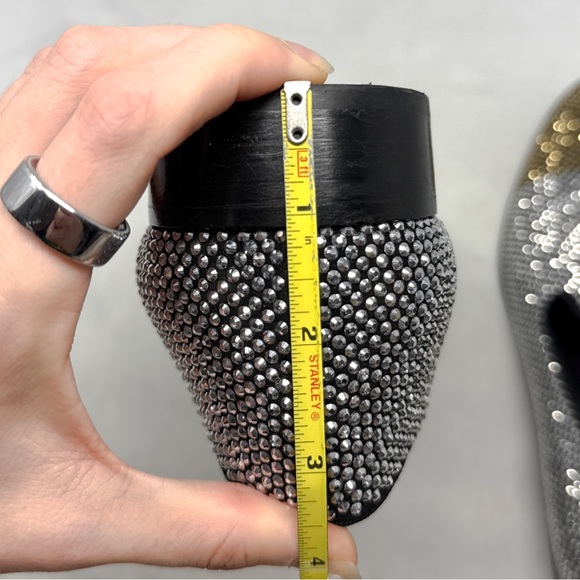 Giuseppe Zanotti Men\'s Lewis Cup Crystal Rhinestone Smoking Loafer Dress Shoe 44 main image 4